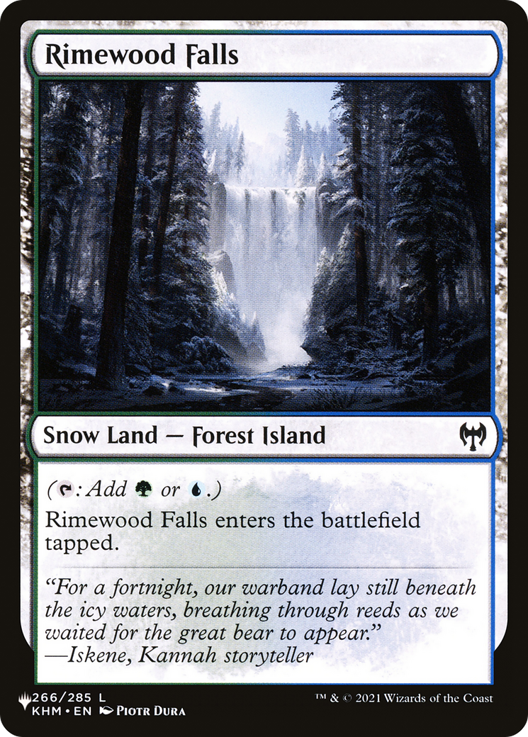 Rimewood Falls (LIST-266) [Mystery Booster] The List MTG Single Wizards of the Coast
