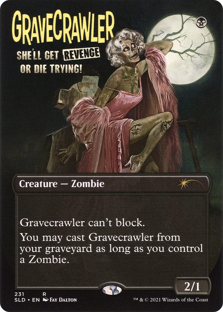 Gravecrawler (SLD-231) [Secret Lair] Drop (Borderless) Foil MTG Single Wizards of the Coast