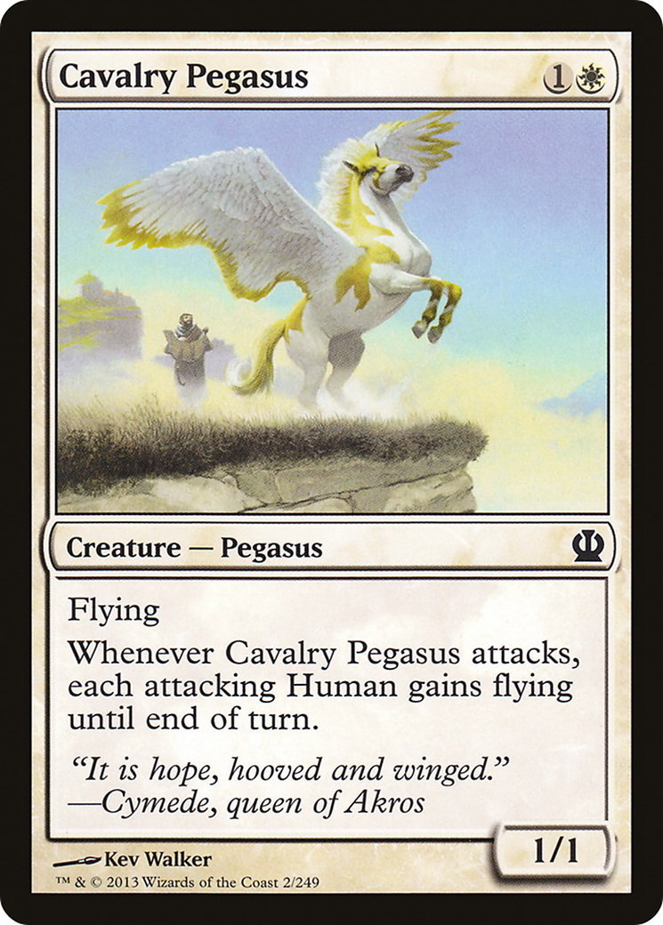 Cavalry Pegasus (THS-002) [Theros] Foil MTG Single Wizards of the Coast
