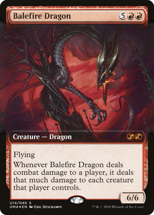 Balefire Dragon (UMA:BT-U14) [Ultimate Box Topper] (Extended Art) Foil MTG Single Wizards of the Coast