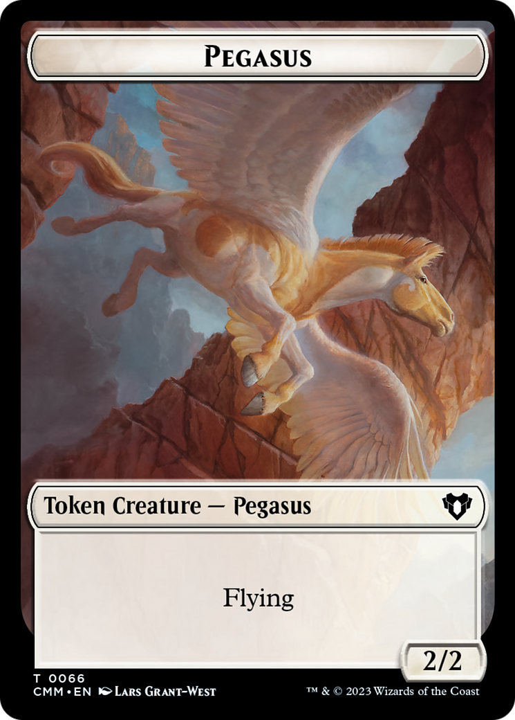 Copy (54) // Pegasus Double-Sided Token [Tokens] Commander Masters Tokens MTG Single Magic: The Gathering