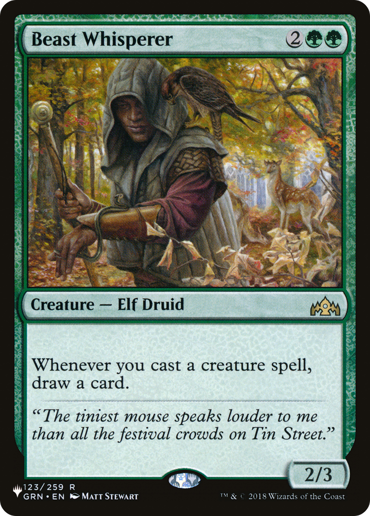 Beast Whisperer (PLST-GRN-123) [Mystery Booster] The List MTG Single Wizards of the Coast