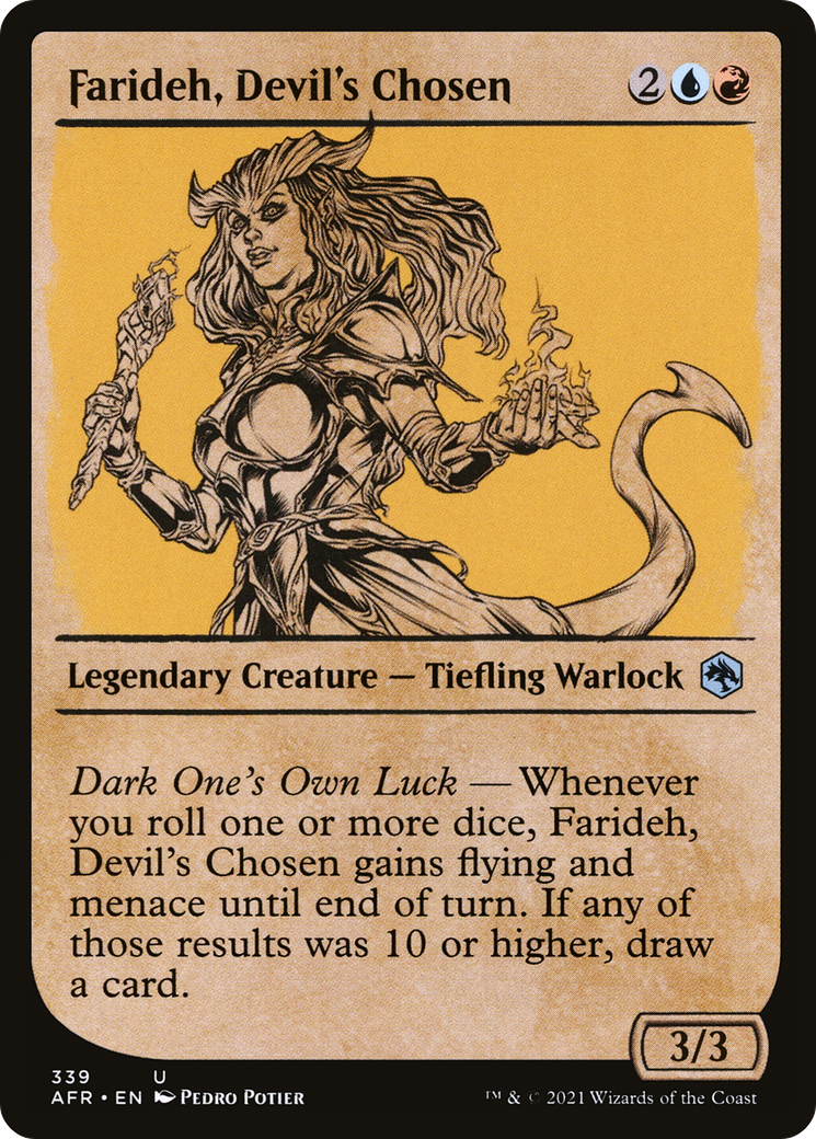 Farideh, Devil's Chosen (AFR-339) [Adventures in the Forgotten Realms] (Showcase) MTG Single Wizards of the Coast