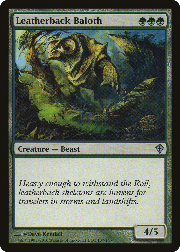 Leatherback Baloth (WWK-107) [Worldwake] MTG Single Wizards of the Coast