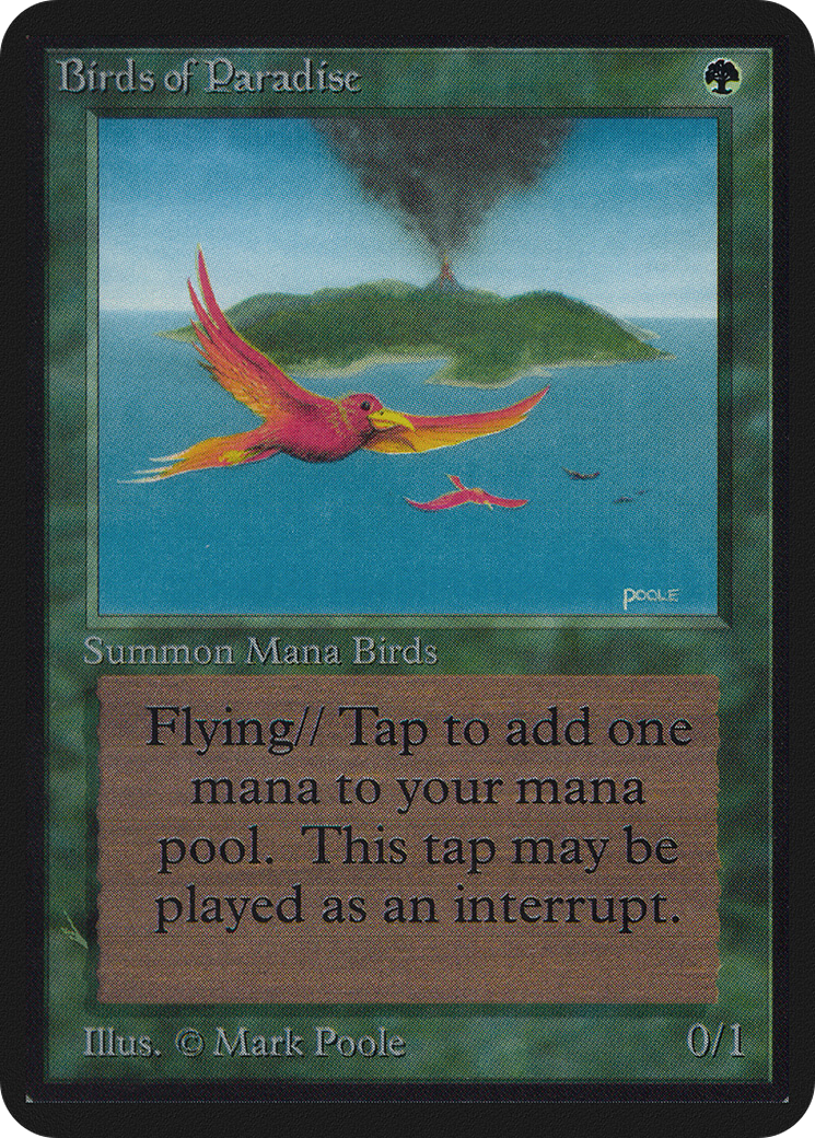 Birds of Paradise (LEA-186) [Oldschool] Limited Edition Alpha MTG Single Wizards of the Coast