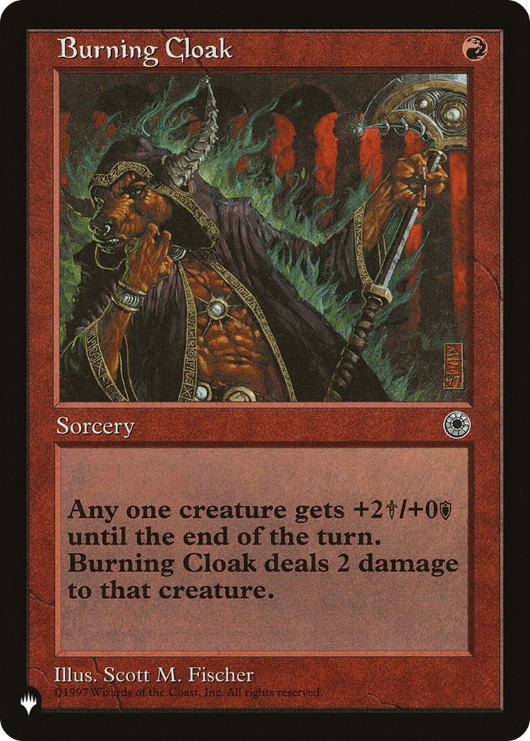 Burning Cloak (LIST-POR-120) [Mystery Booster] The List MTG Single Wizards of the Coast