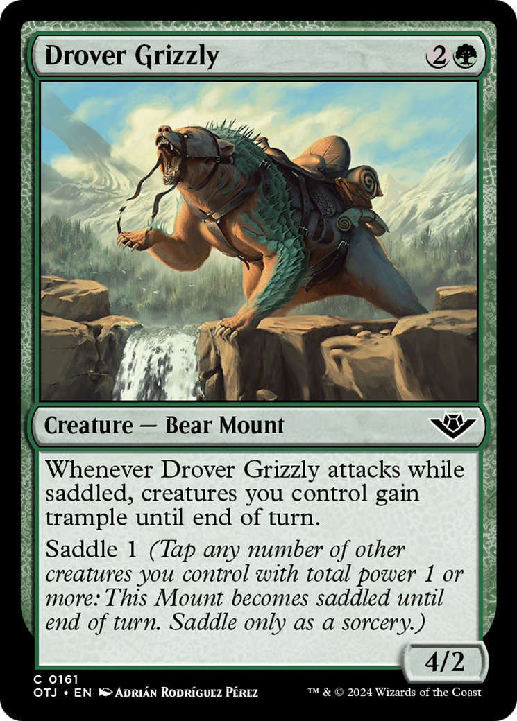 Drover Grizzly (OTJ-161) [Outlaws of Thunder Junction] MTG Single Wizards of the Coast