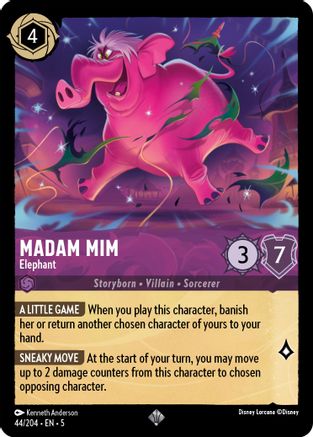 Madam Mim - Elephant (44/204) [Shimmering Skies] Cold Foil Lorcana Single Disney