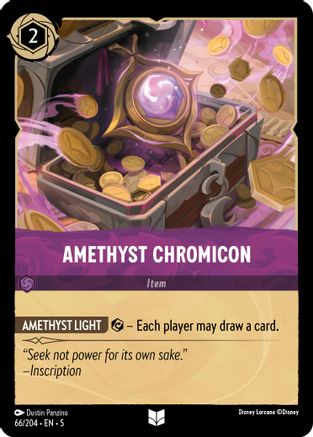 Amethyst Chromicon (66/204) [Shimmering Skies] Lorcana Single Disney