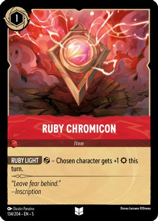 Ruby Chromicon (134/204) [Shimmering Skies] Lorcana Single Disney
