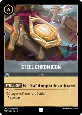 Steel Chromicon (202/204) [Shimmering Skies] Cold Foil Lorcana Single Disney