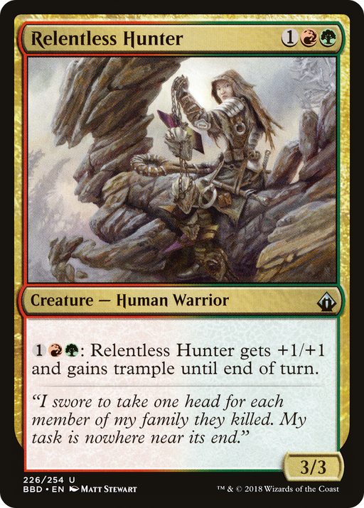 Relentless Hunter (BBD-226) [Battlebond] MTG Single Wizards of the Coast