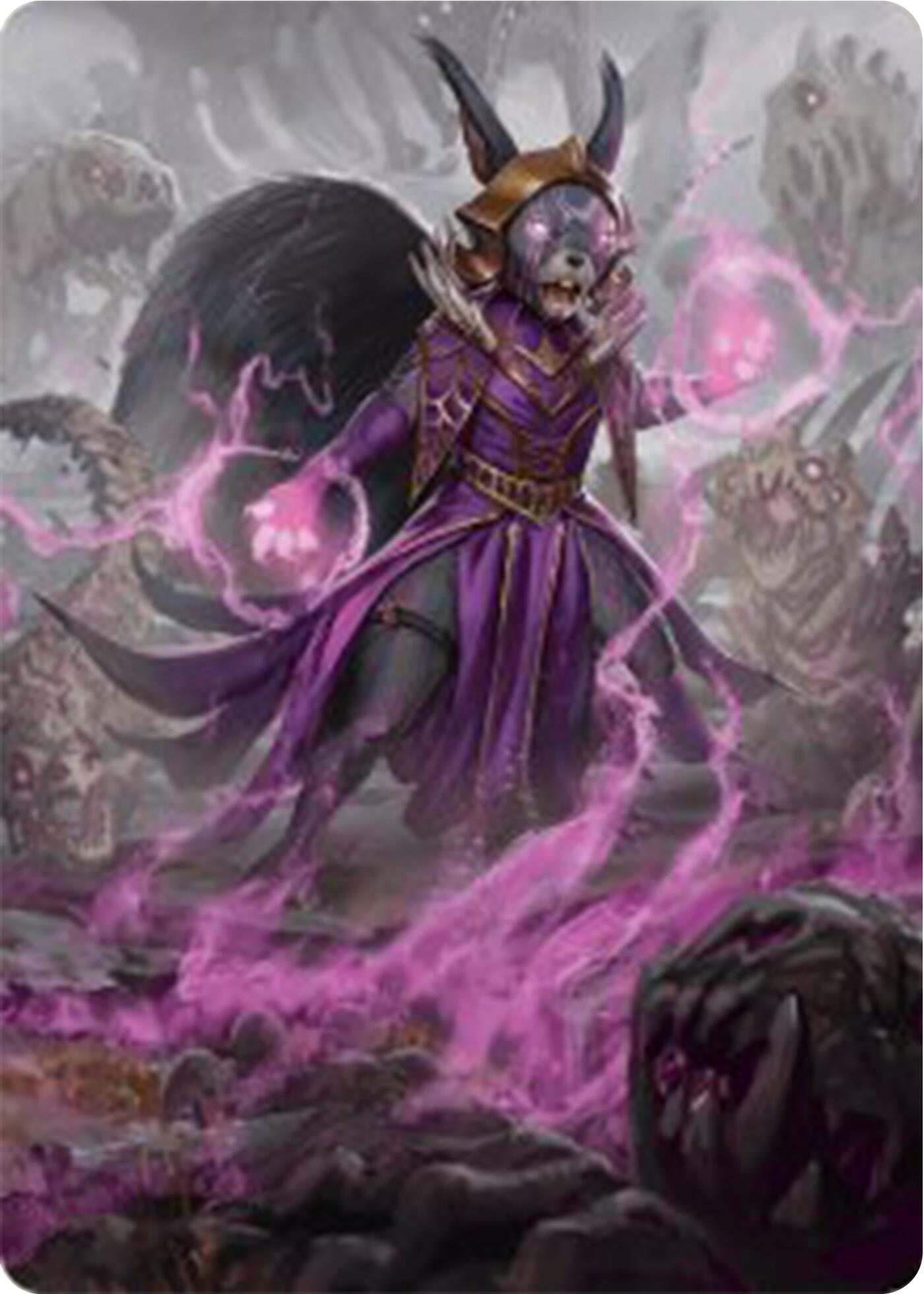 Liliana of the Dark Realms Art Card [Bloomburrow Art Series] MTG Single Magic: The Gathering   