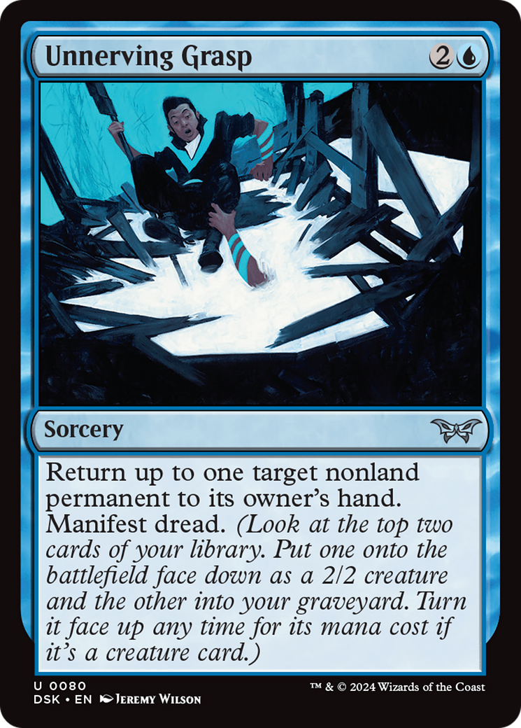 Unnerving Grasp (DSK-080) [Duskmourn: House of Horror] Foil MTG Single Wizards of the Coast