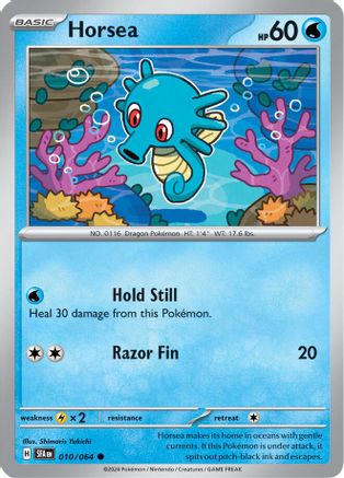 Horsea - 010/064 Reverse Holofoil [SV: Shrouded Fable] Pokemon Single Pokémon
