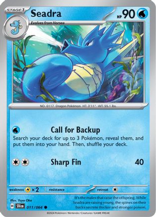 Seadra (11) Reverse Holofoil [SV: Shrouded Fable] Pokemon Single Pokémon