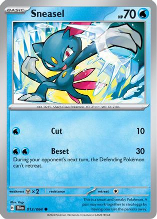 Sneasel (13) Reverse Holofoil [SV: Shrouded Fable] Pokemon Single Pokémon