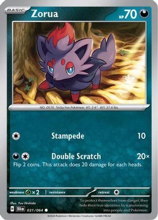 Zorua - 031/064 [SV: Shrouded Fable] Pokemon Single Pokémon