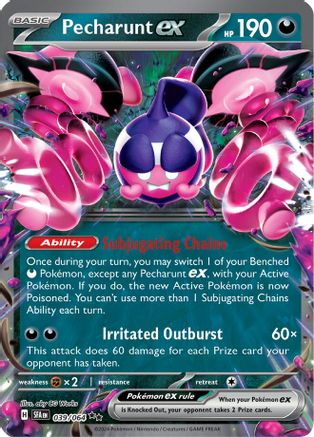 Pecharunt ex - 039/064 Holofoil [SV: Shrouded Fable] Pokemon Single Pokémon