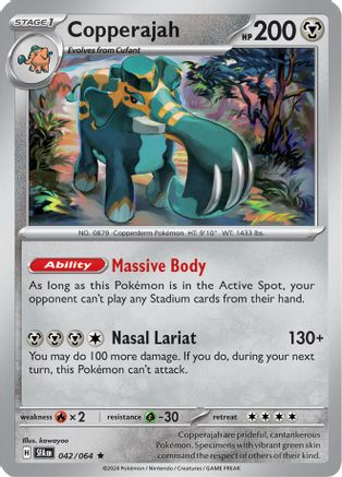 Copperajah (42) Holofoil [SV: Shrouded Fable] Pokemon Single Pokémon