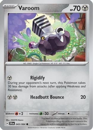 Varoom (43) Reverse Holofoil [SV: Shrouded Fable] Pokemon Single Pokémon