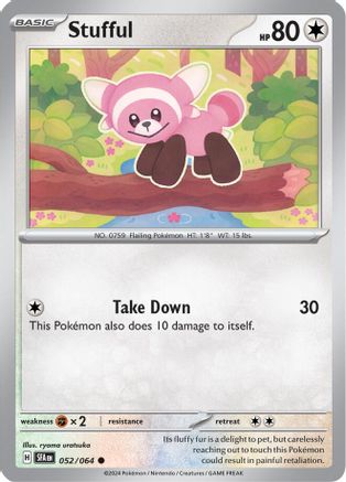 Stufful (52) Reverse Holofoil [SV: Shrouded Fable] Pokemon Single Pokémon
