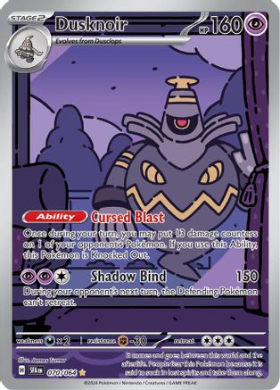 Dusknoir - 070/064 Holofoil [SV: Shrouded Fable] Pokemon Single Pokémon