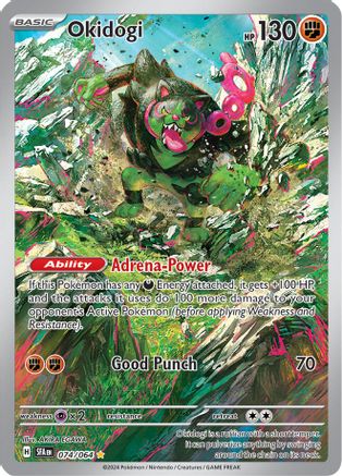 Okidogi (74) Holofoil [SV: Shrouded Fable] Pokemon Single Pokémon