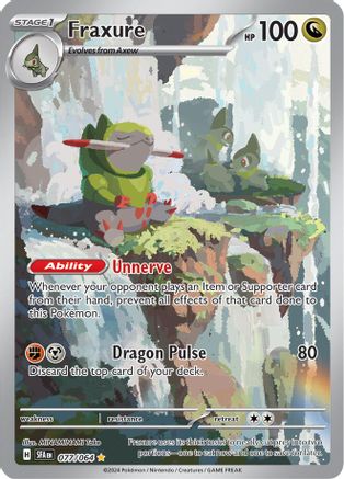 Fraxure - 077/064 Holofoil [SV: Shrouded Fable] Pokemon Single Pokémon