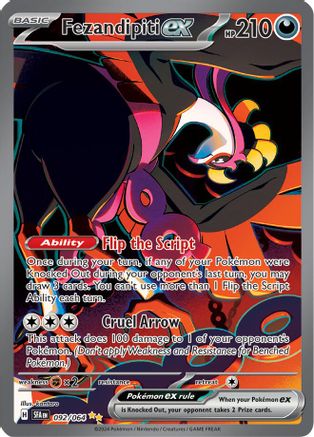 Fezandipiti ex - 092/064 Holofoil [SV: Shrouded Fable] Pokemon Single Pokémon