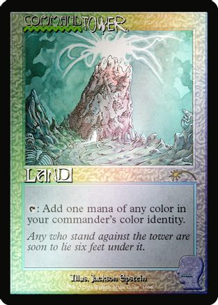 Command Tower (1666) (Rainbow Foil) (SLD-1666) [Secret Lair] Drop Series Foil MTG Single Wizards of the Coast