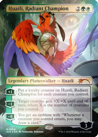 Huatli, Radiant Champion (Rainbow Foil) (SLD-1699) [Secret Lair] Drop Series Foil MTG Single Wizards of the Coast