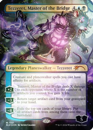 Tezzeret, Master of the Bridge (Rainbow Foil) (SLD-1701) [Secret Lair] Drop Series Foil MTG Single Wizards of the Coast