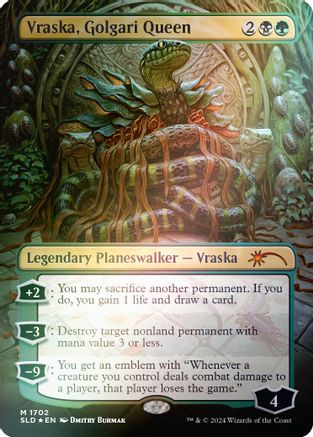 Vraska, Golgari Queen (1702) (Rainbow Foil) (SLD-1702) [Secret Lair] Drop Series Foil MTG Single Wizards of the Coast