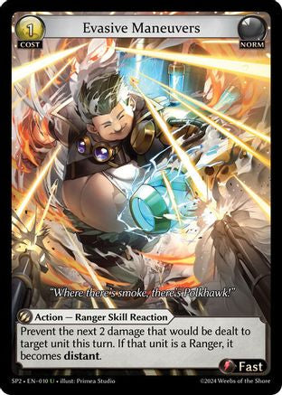 Evasive Maneuvers (010) [Supporter Pack 2] Foil Grand Archive Single Weebs of the Shore