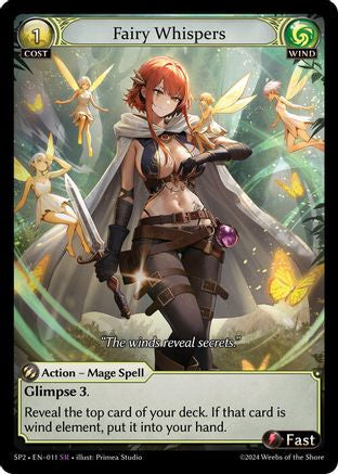 Fairy Whispers (011) [Supporter Pack 2] Grand Archive Single Weebs of the Shore