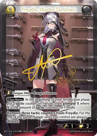 Freydis, Master Tactician (CSR) (012) [Supporter Pack 2] Foil Grand Archive Single Weebs of the Shore