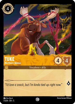 Tuke - Northern Moose (7/204) [Shimmering Skies] Cold Foil Lorcana Single Disney