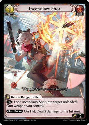 Incendiary Shot (014) [Supporter Pack 2] Grand Archive Single Weebs of the Shore