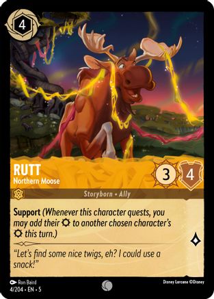 Rutt - Northern Moose (4/204) [Shimmering Skies] Cold Foil Lorcana Single Disney