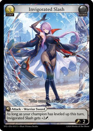 Invigorated Slash (015) [Supporter Pack 2] Grand Archive Single Weebs of the Shore