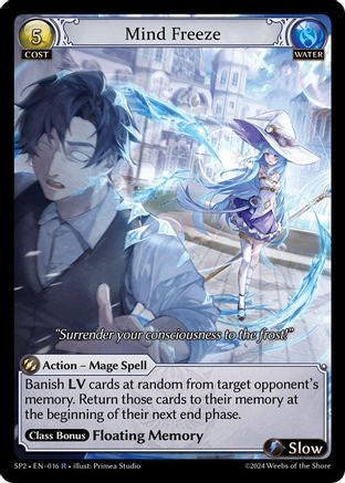 Mind Freeze (016) [Supporter Pack 2] Foil Grand Archive Single Weebs of the Shore