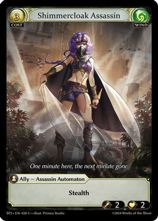 Shimmercloak Assassin (020) [Supporter Pack 2] Foil Grand Archive Single Weebs of the Shore