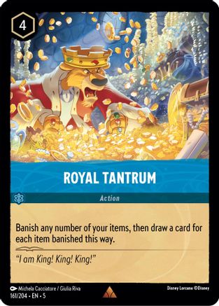 Royal Tantrum (161/204) [Shimmering Skies] Cold Foil Lorcana Single Disney