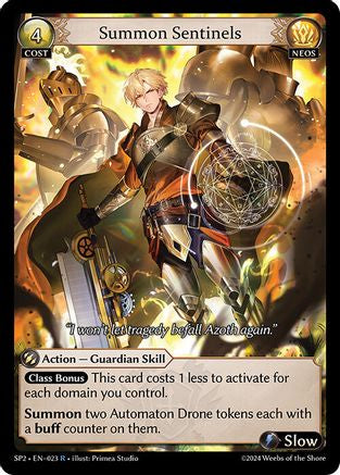 Summon Sentinels (023) [Supporter Pack 2] Grand Archive Single Weebs of the Shore