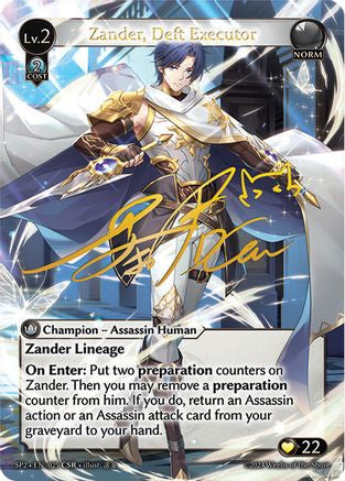 Zander, Deft Executor (CSR) (025) [Supporter Pack 2] Foil Grand Archive Single Weebs of the Shore