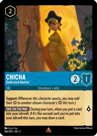 Chicha - Dedicated Mother (146/204) [Shimmering Skies] Cold Foil Lorcana Single Disney