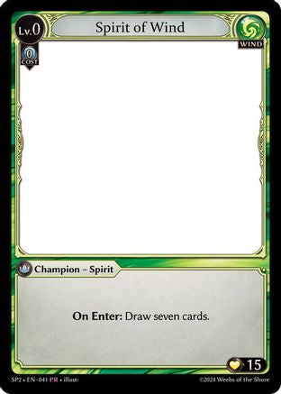 Spirit of Wind (041) [Supporter Pack 2] Grand Archive Single Weebs of the Shore