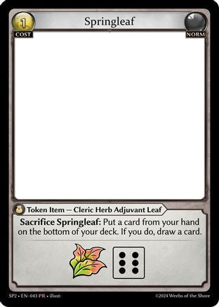 Springleaf (043) [Supporter Pack 2] Grand Archive Single Weebs of the Shore
