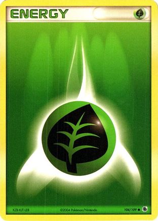 Grass Energy - 104/109 (No E-Reader) () [Misc: Deck Exclusives] Pokemon Single Pokémon